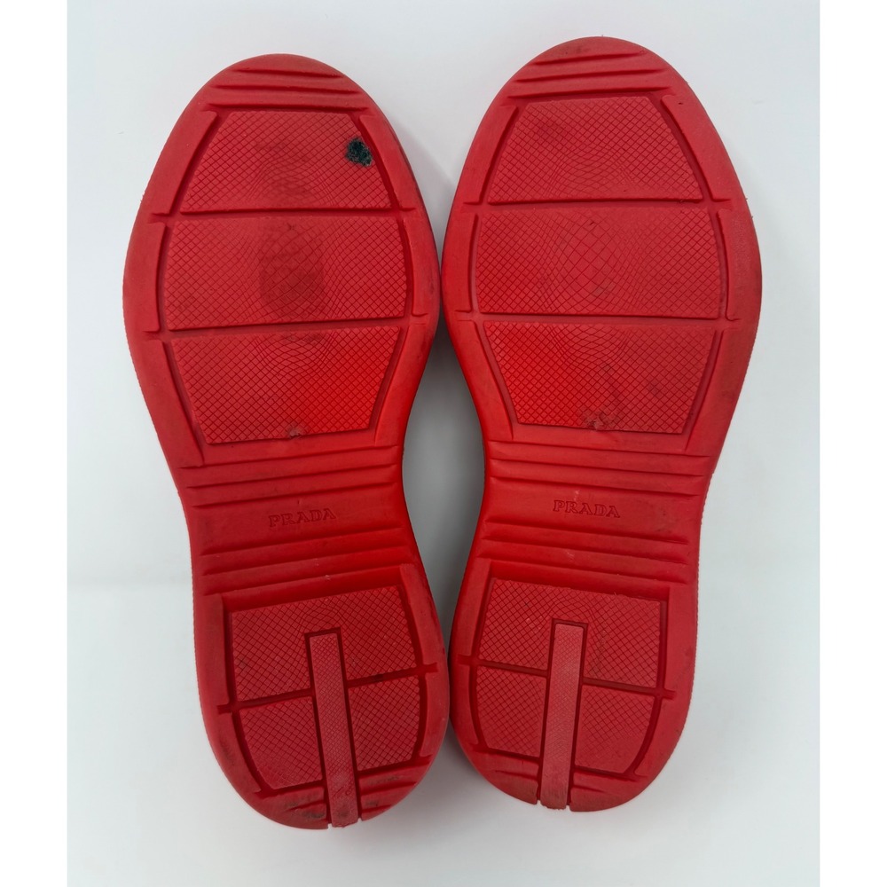 Prada Americas Cup Rubber Sneaker Red Size 8 US 7 Prada - Picture 6 of 8
